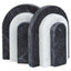 Hamilton Interiors Accessories Oxana Black and White Marble Bookends House of Isabella UK