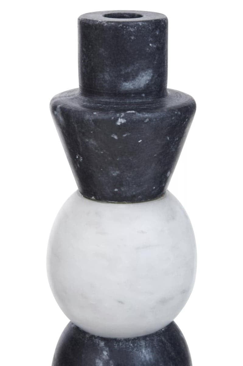 Hamilton Interiors Accessories Oxana Layered Marble Candle Holder House of Isabella UK