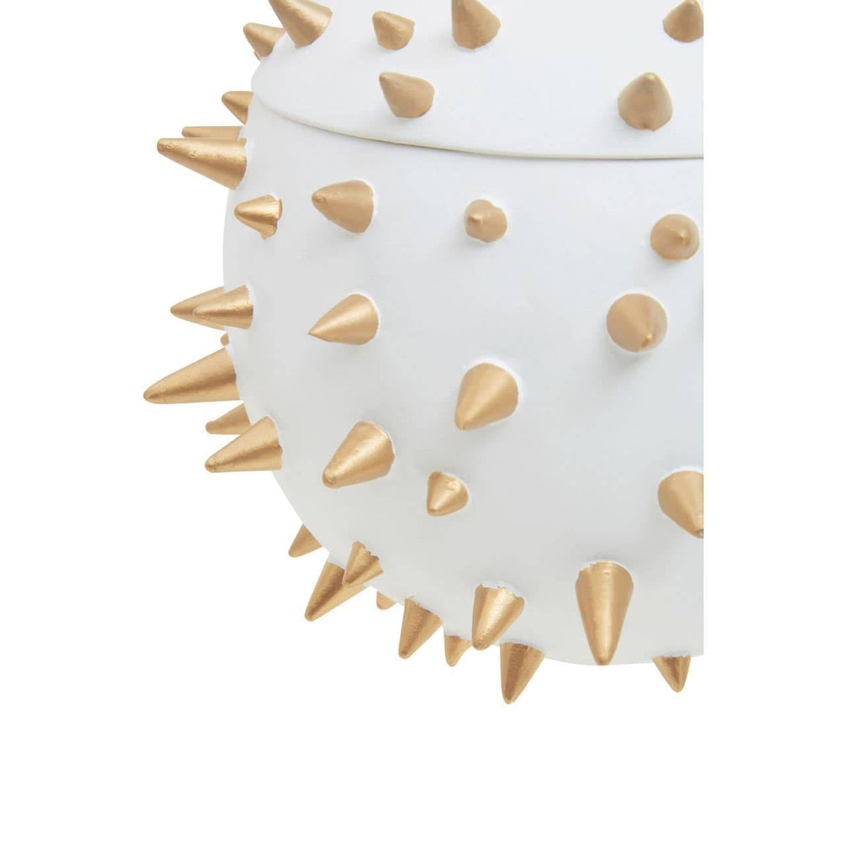 Hamilton Interiors Accessories Picos White and Gold Spikes Small Box House of Isabella UK