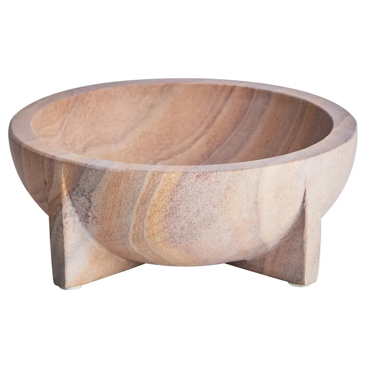 Hamilton Interiors Accessories Pietra Rainbow Sandstone Pedestal Bowl House of Isabella UK