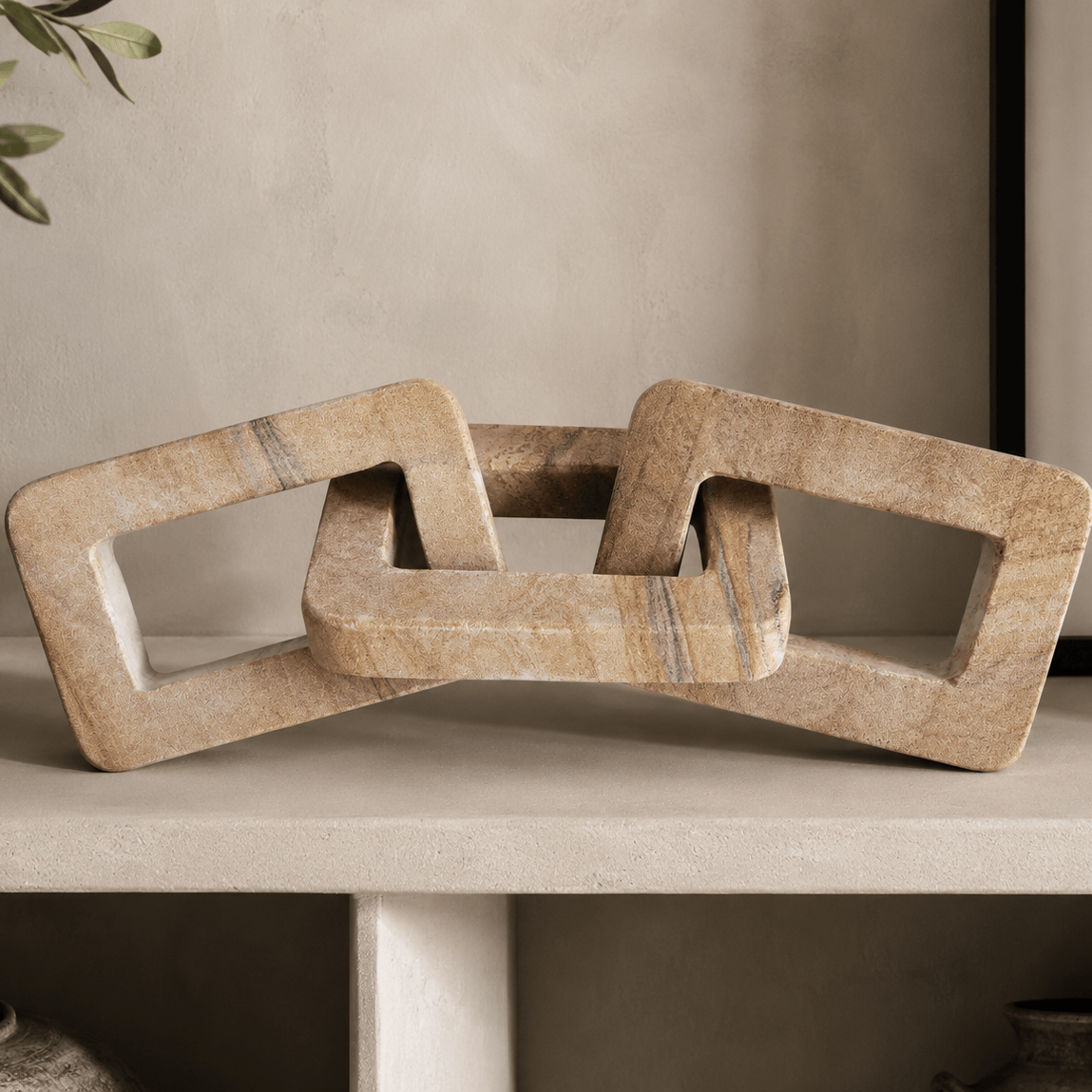 Hamilton Interiors Accessories Pietra Rainbow Sandstone Three Link Decor Chain House of Isabella UK