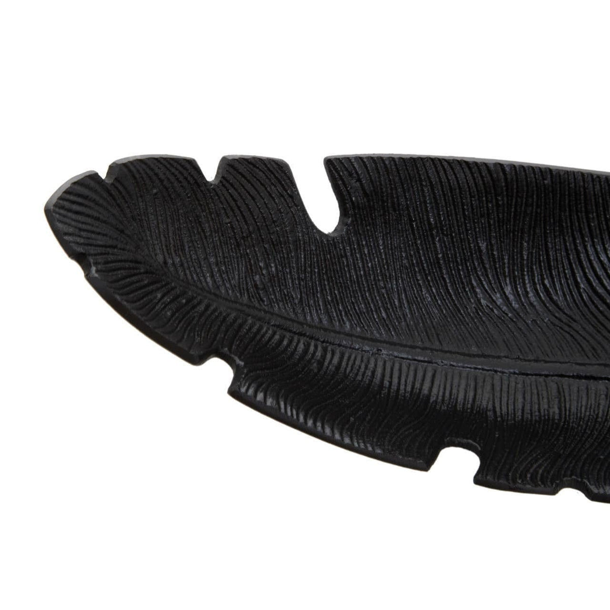 Hamilton Interiors Accessories Prato Black Finish Curved Leaf Dish House of Isabella UK