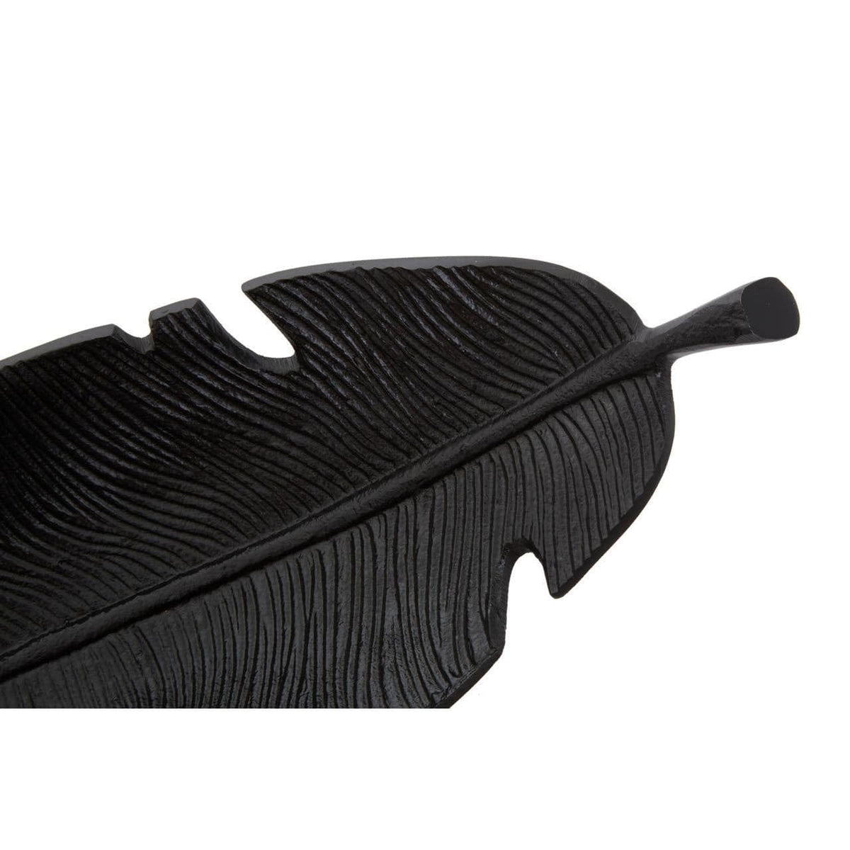 Hamilton Interiors Accessories Prato Black Finish Curved Leaf Dish House of Isabella UK