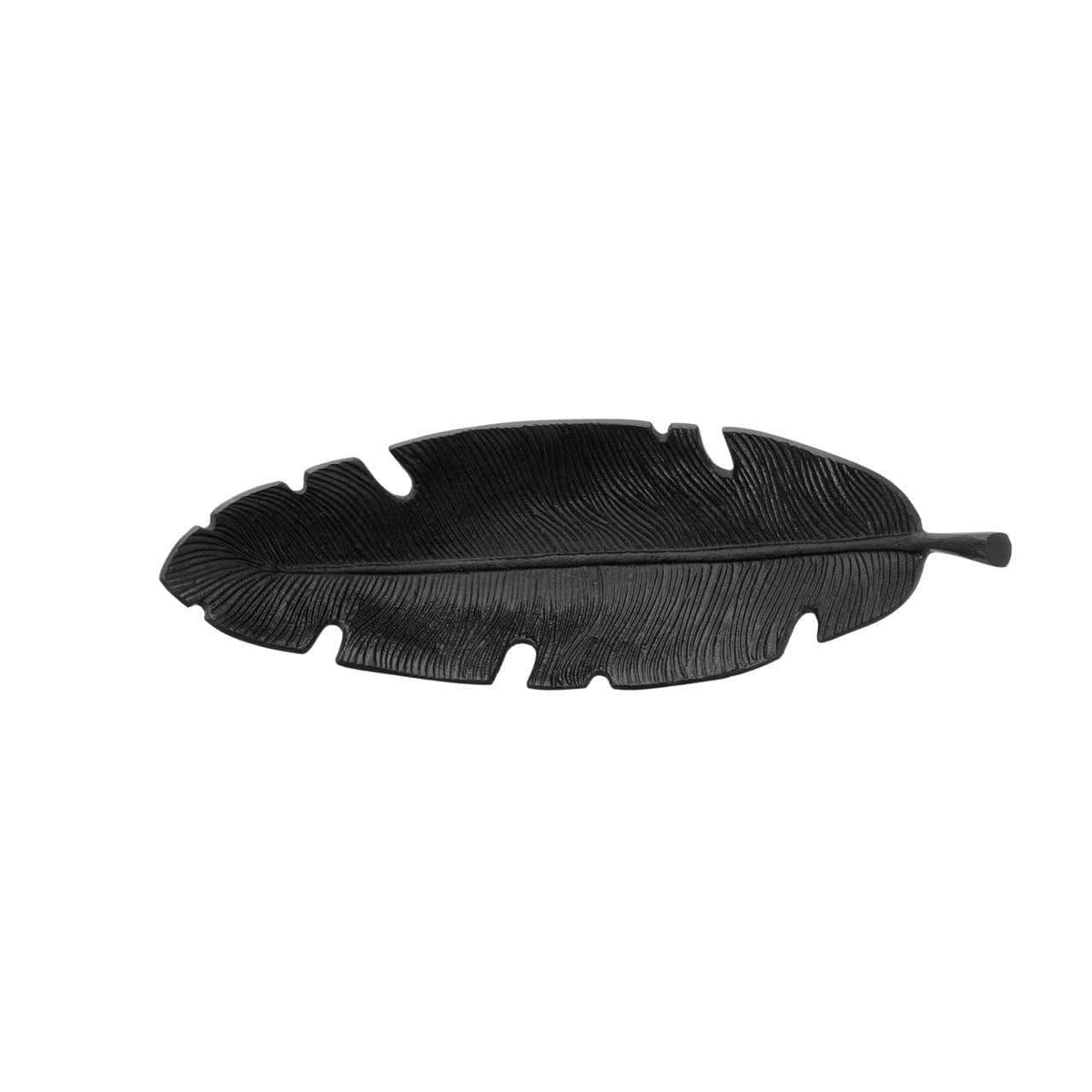 Hamilton Interiors Accessories Prato Black Finish Curved Leaf Dish House of Isabella UK