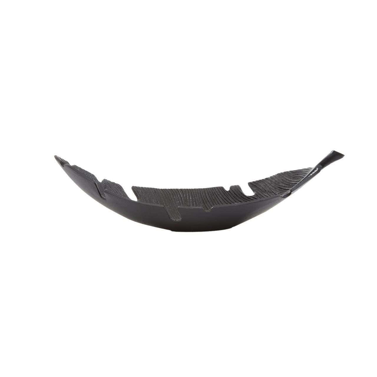 Hamilton Interiors Accessories Prato Black Finish Curved Leaf Dish House of Isabella UK