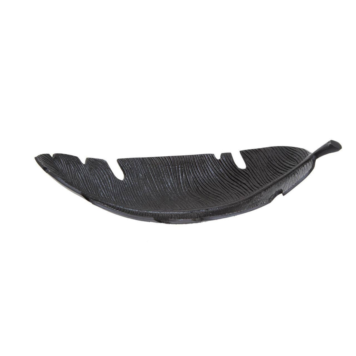 Hamilton Interiors Accessories Prato Black Finish Curved Leaf Dish House of Isabella UK