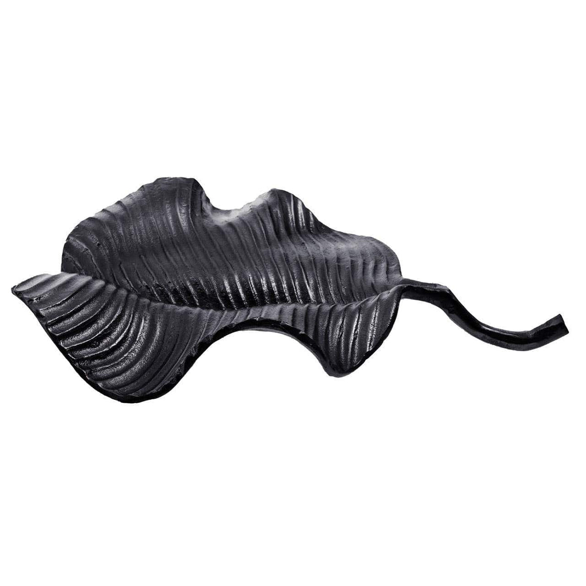 Hamilton Interiors Accessories Prato Black Finish Leaf Dish House of Isabella UK
