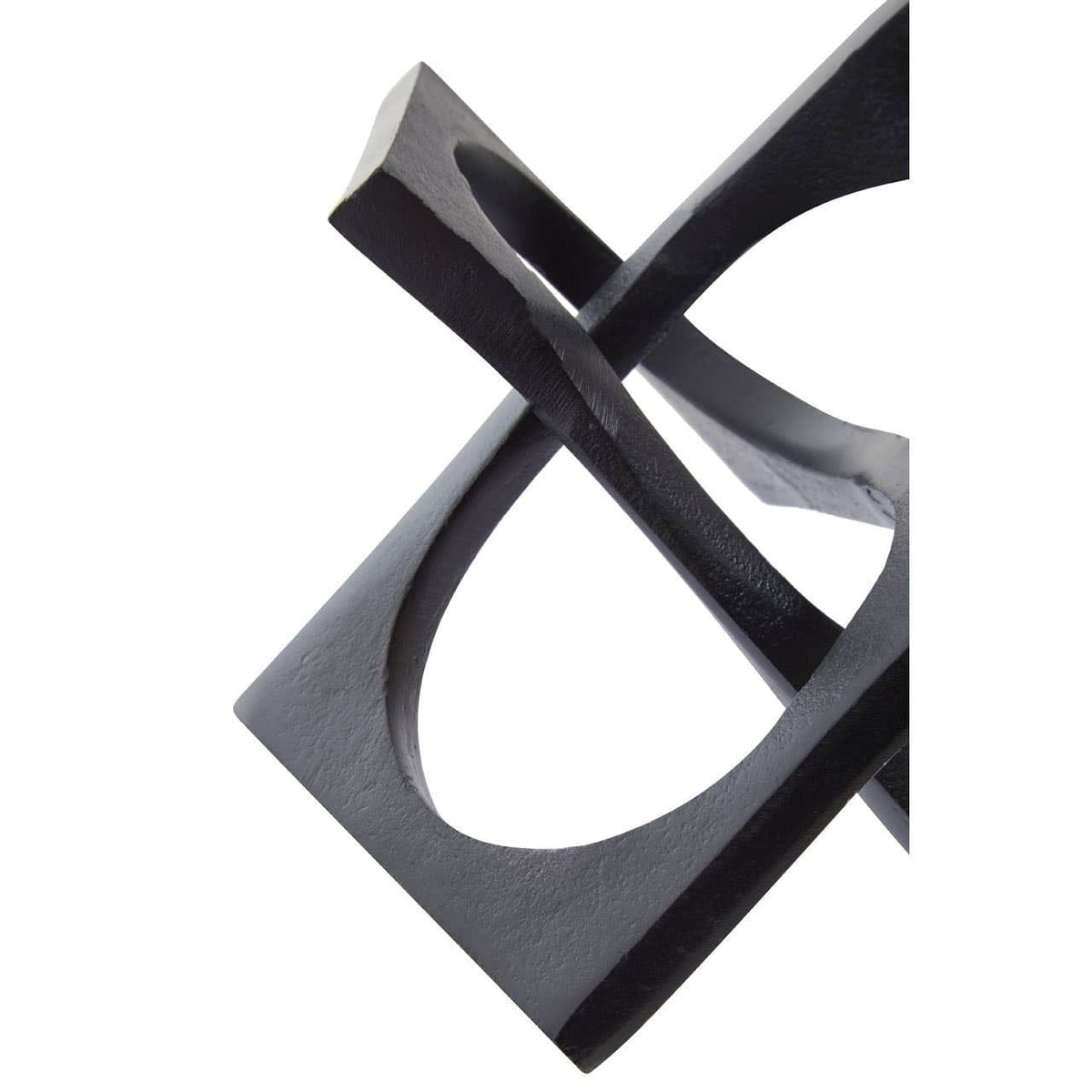 Hamilton Interiors Accessories Prato Black Finish Square Knot Sculpture House of Isabella UK