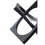 Hamilton Interiors Accessories Prato Black Finish Square Knot Sculpture House of Isabella UK