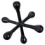 Hamilton Interiors Accessories Prato Black Nickel Finish Jack Sculpture House of Isabella UK