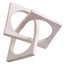 Hamilton Interiors Accessories Prato Cream Finish Square Knot Sculpture House of Isabella UK