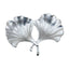 Hamilton Interiors Accessories Prato Ginkgo Silver Finish Dish House of Isabella UK