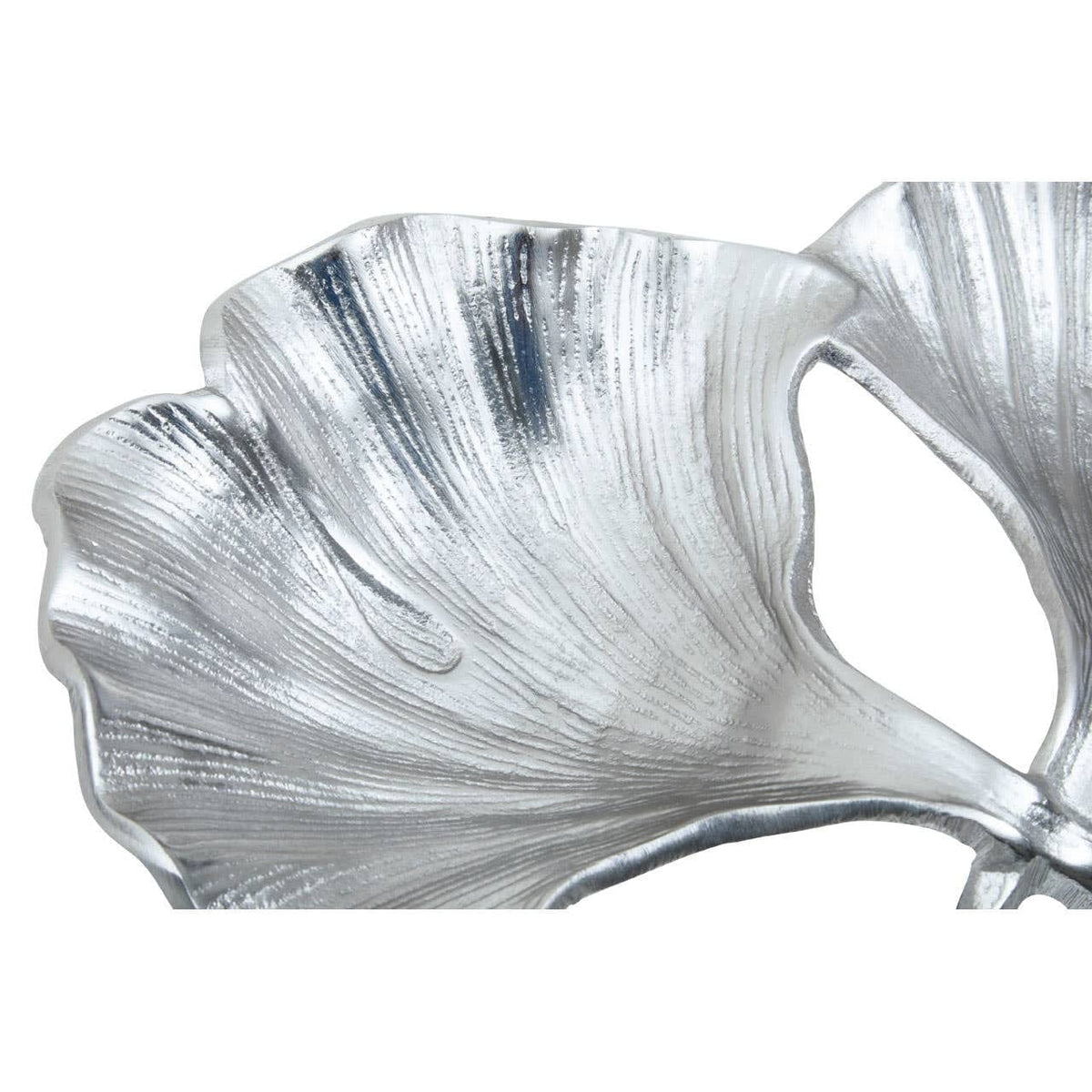 Hamilton Interiors Accessories Prato Ginkgo Silver Finish Dish House of Isabella UK