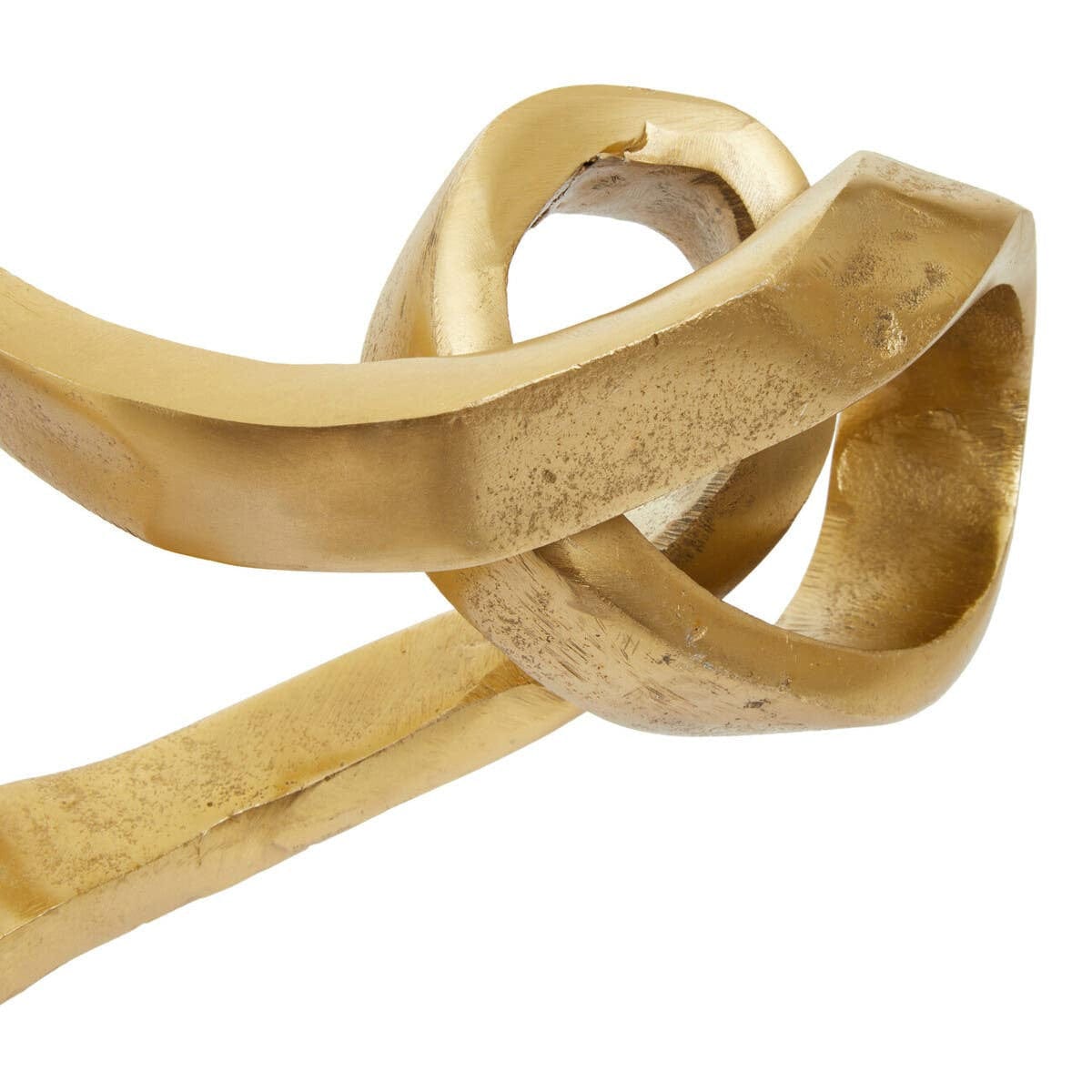 Hamilton Interiors Accessories Prato Gold Finish Abstract Knot Sculpture House of Isabella UK