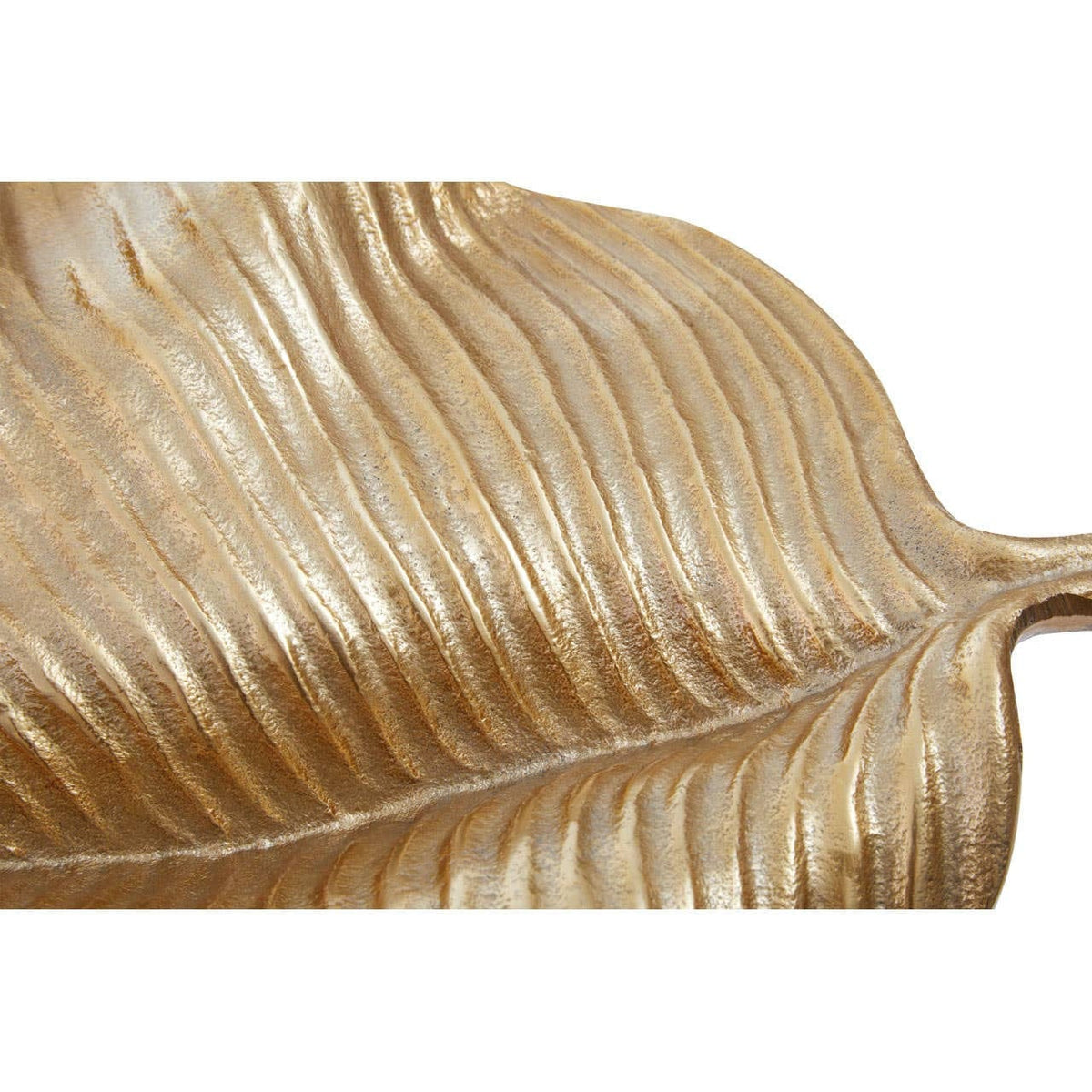 Hamilton Interiors Accessories Prato Gold Finish Aluminium Leaf Dish House of Isabella UK