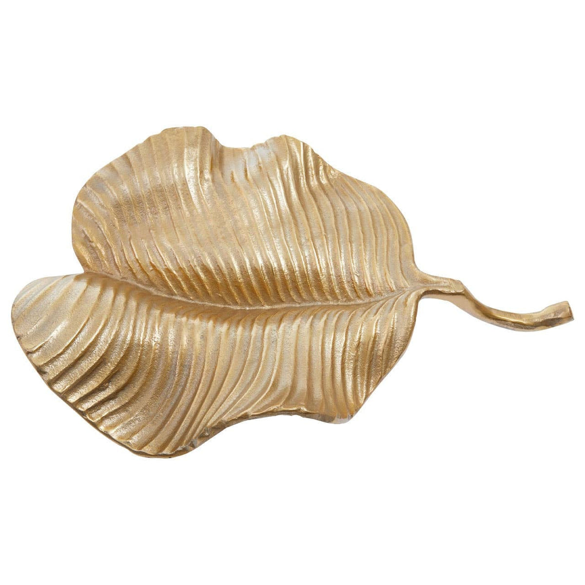 Hamilton Interiors Accessories Prato Gold Finish Aluminium Leaf Dish House of Isabella UK