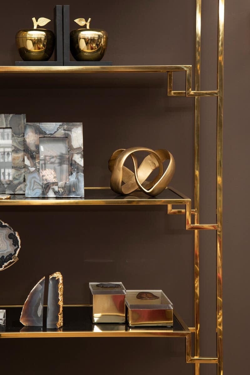 Hamilton Interiors Accessories Prato Gold Finish Knot Sculpture House of Isabella UK