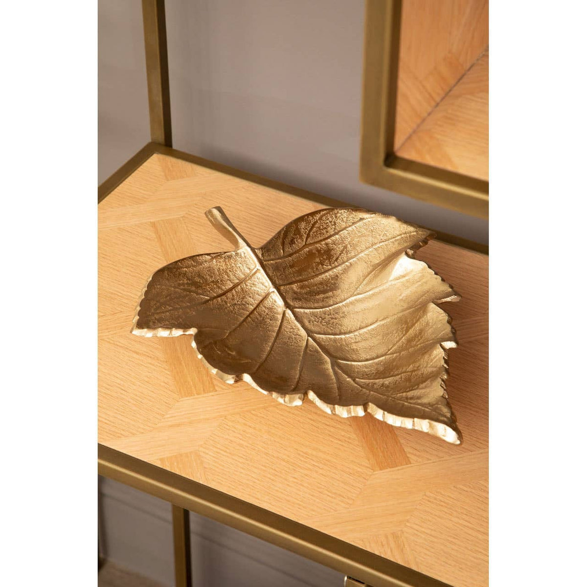 Hamilton Interiors Accessories Prato Gold Finish Leaf Dish House of Isabella UK