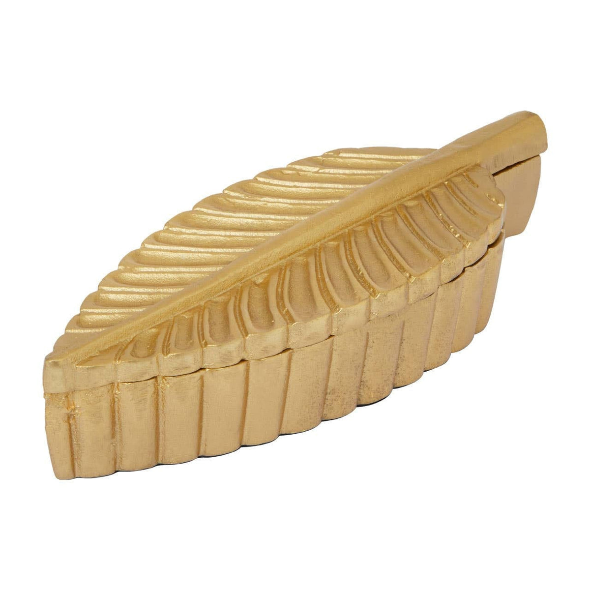 Hamilton Interiors Accessories Prato Gold Finish Plume Box House of Isabella UK