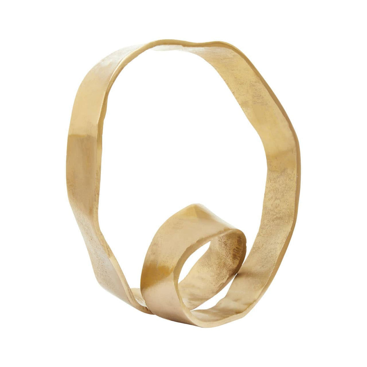 Hamilton Interiors Accessories Prato Gold Finish Twist Sculpture House of Isabella UK