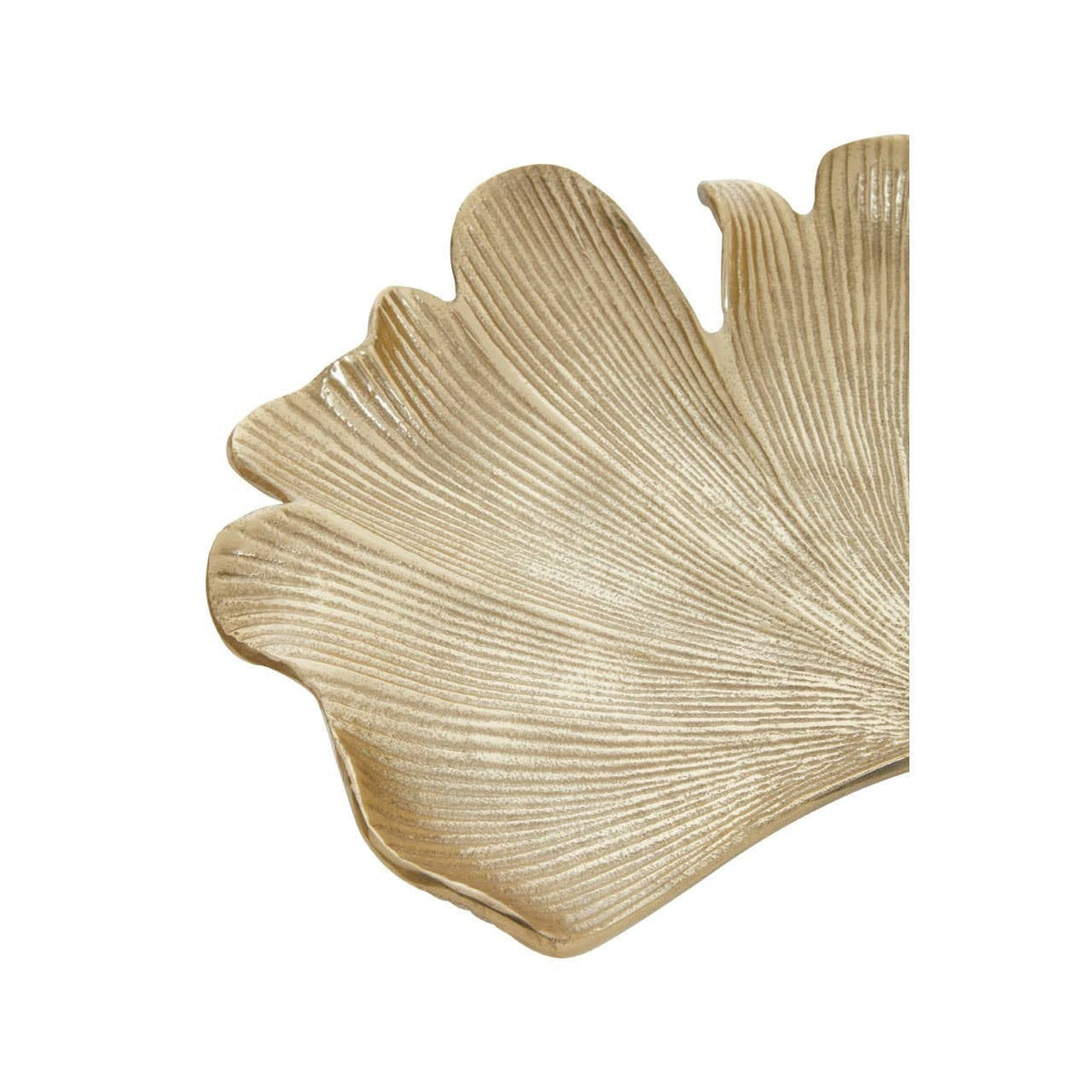 Hamilton Interiors Accessories Prato Large Antique Gold Finish Ginkgo Dish House of Isabella UK