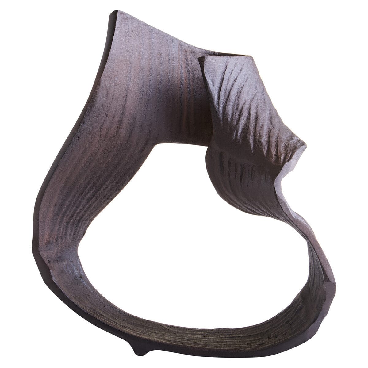 Hamilton Interiors Accessories Prato Large Brown Abstract Swirl Sculpture House of Isabella UK