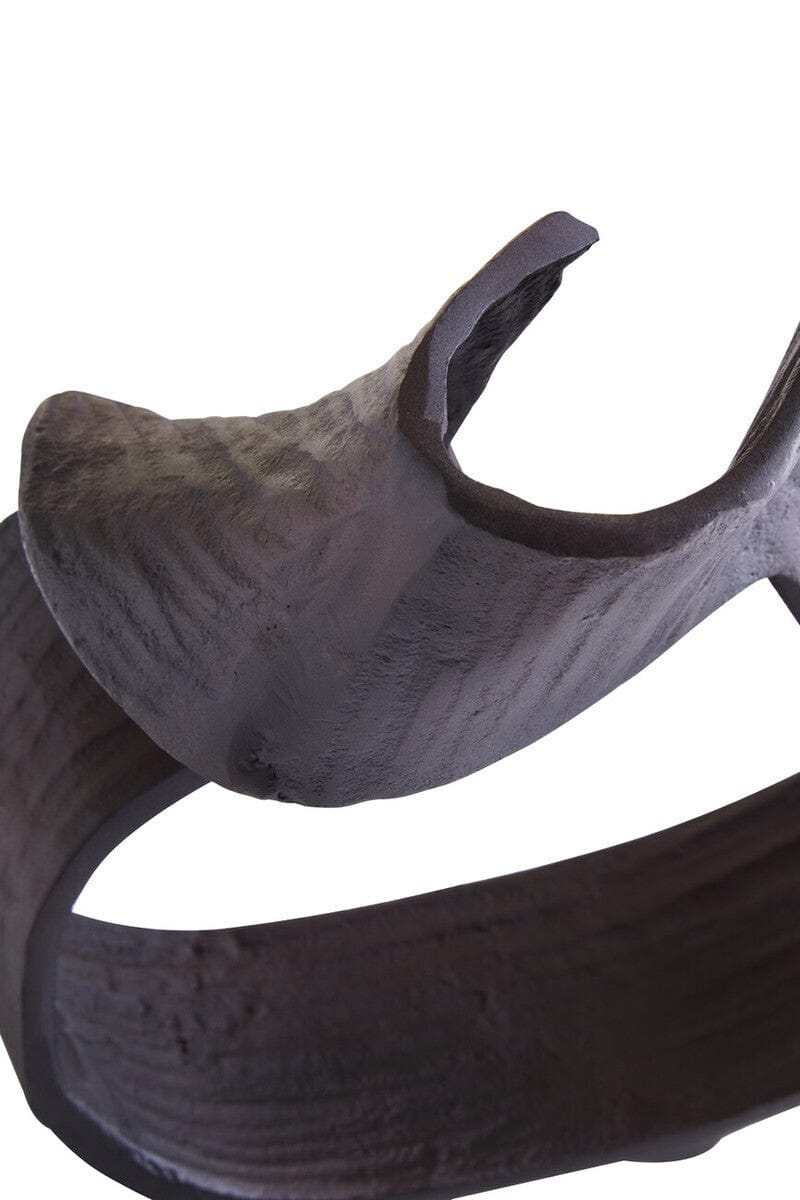 Hamilton Interiors Accessories Prato Large Brown Abstract Swirl Sculpture House of Isabella UK