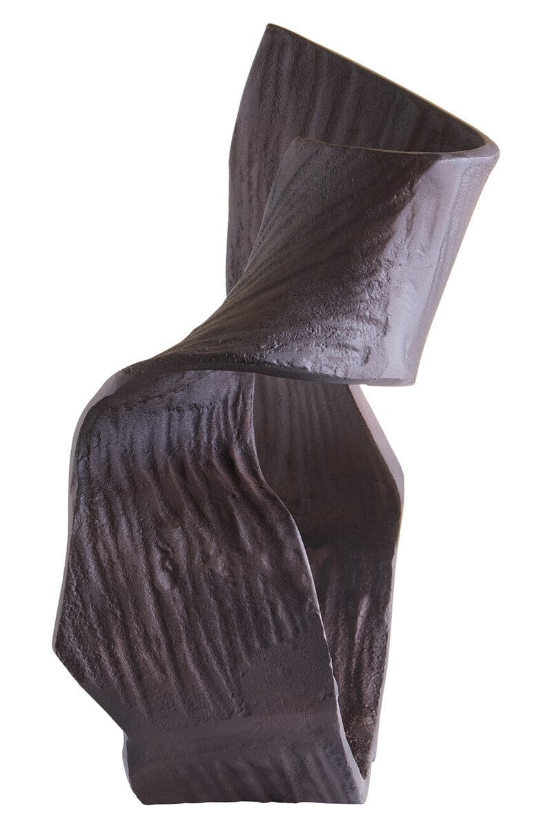 Hamilton Interiors Accessories Prato Large Brown Abstract Swirl Sculpture House of Isabella UK