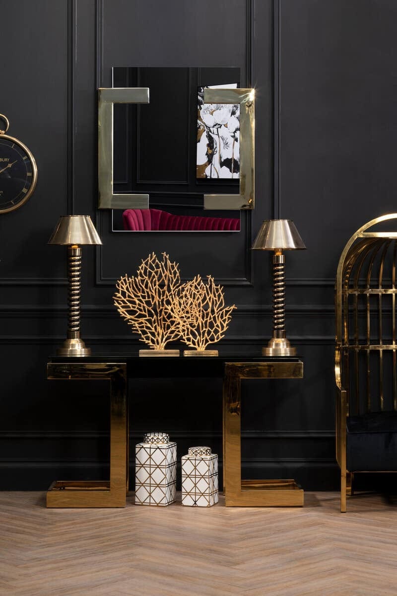 Hamilton Interiors Accessories Prato Large Gold Finish Coral Sculpture House of Isabella UK