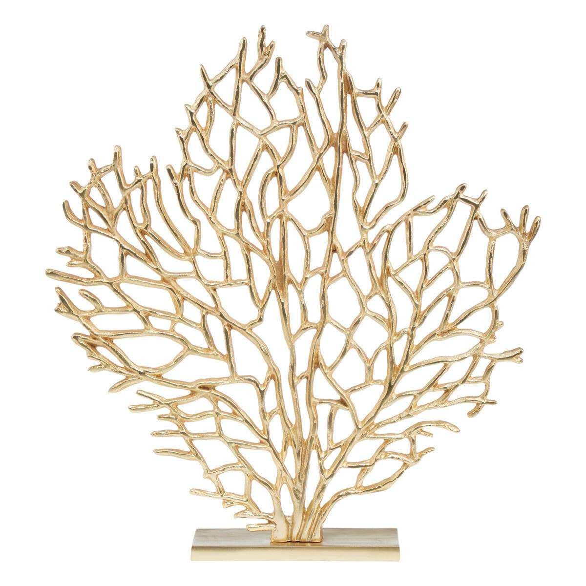 Hamilton Interiors Accessories Prato Large Gold Finish Coral Sculpture House of Isabella UK