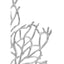 Hamilton Interiors Accessories Prato Large Silver Nickel Finish Coral Sculpture House of Isabella UK
