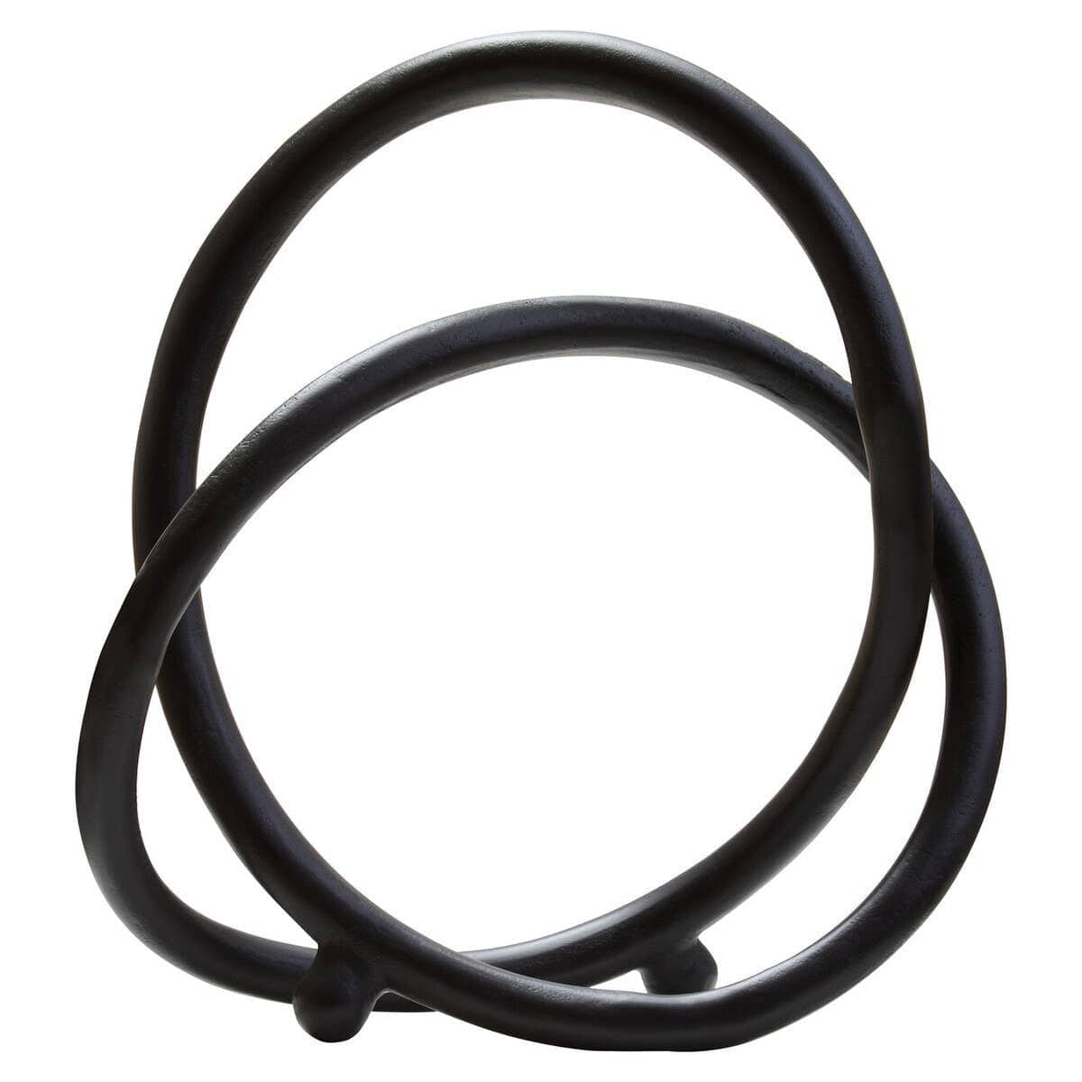 Hamilton Interiors Accessories Prato Matte Black Nickel Finish Twist Sculpture House of Isabella UK