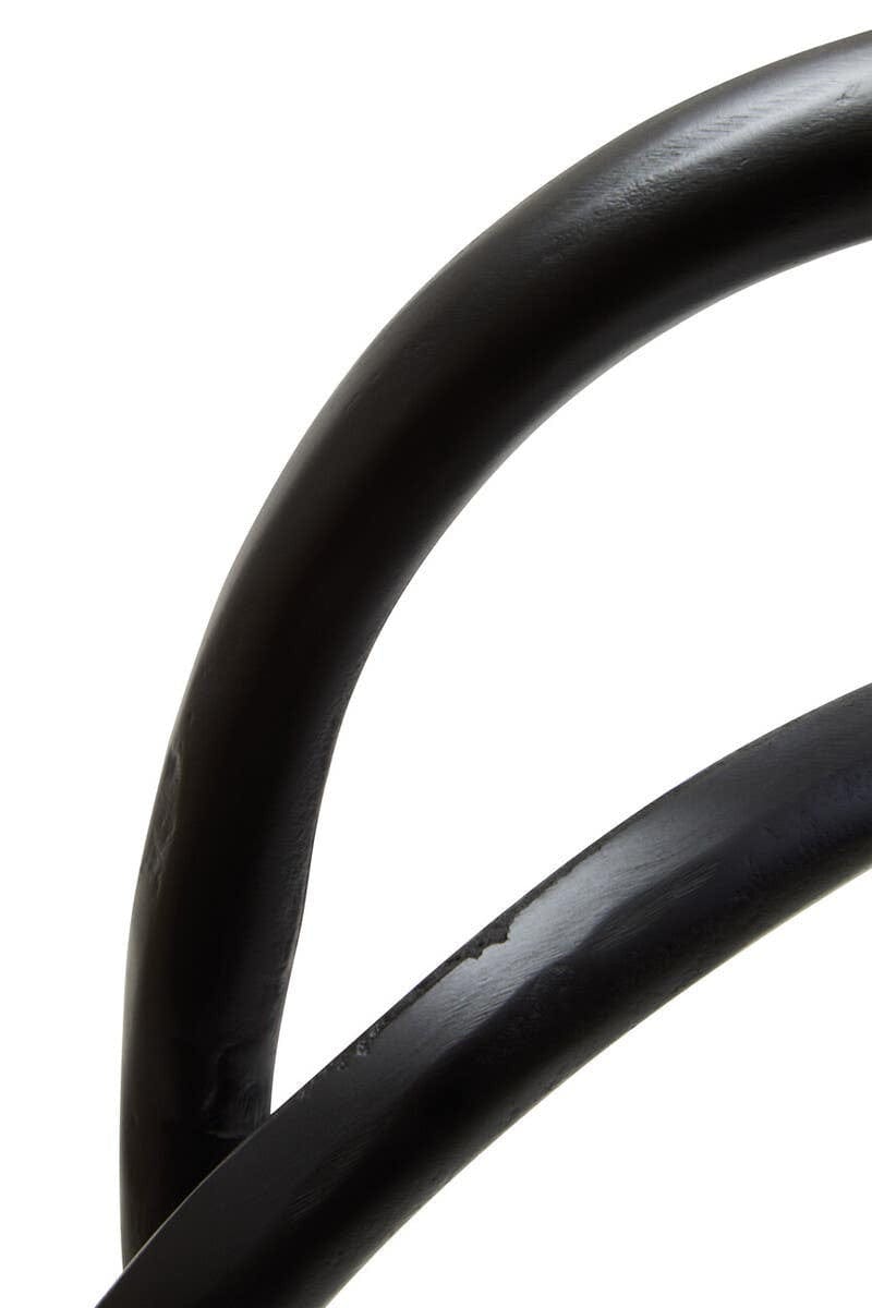Hamilton Interiors Accessories Prato Matte Black Nickel Finish Twist Sculpture House of Isabella UK