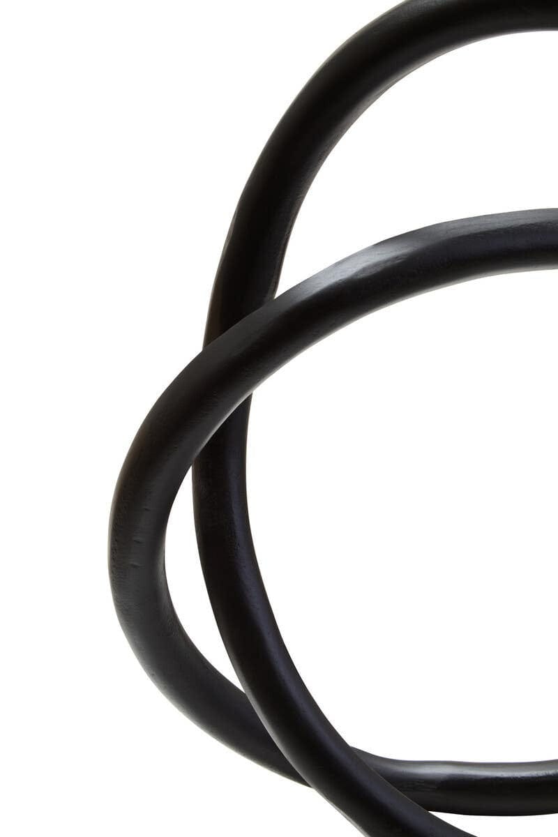 Hamilton Interiors Accessories Prato Matte Black Nickel Finish Twist Sculpture House of Isabella UK