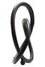 Hamilton Interiors Accessories Prato Matte Black Nickel Finish Twist Sculpture House of Isabella UK