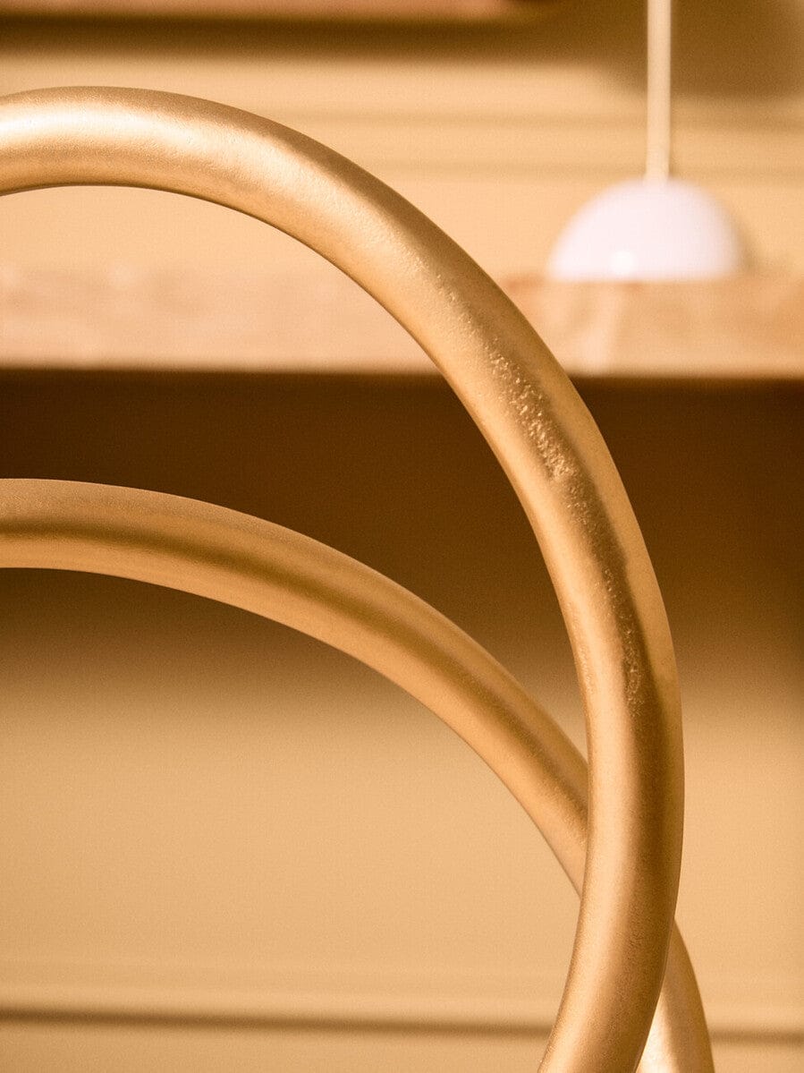 Hamilton Interiors Accessories Prato Matte Gold Finish Twist Sculpture House of Isabella UK