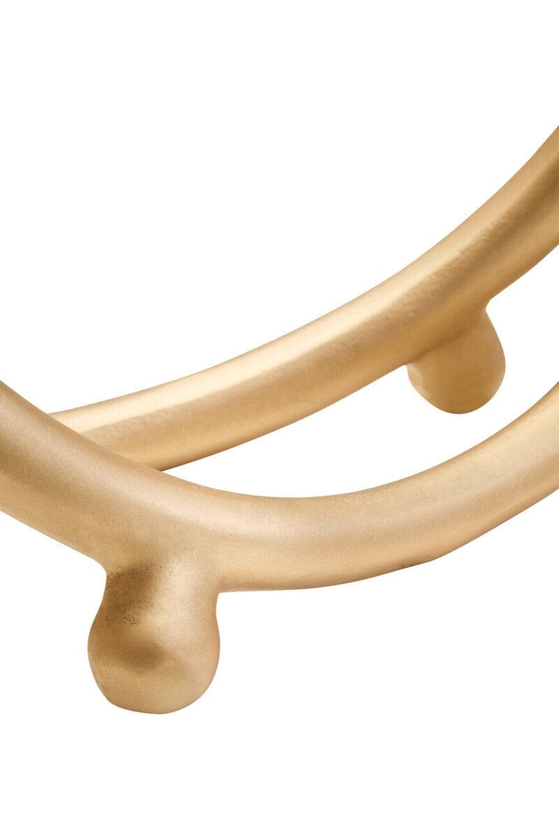 Hamilton Interiors Accessories Prato Matte Gold Finish Twist Sculpture House of Isabella UK