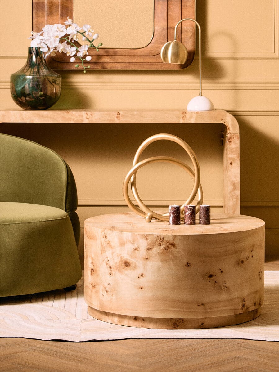 Hamilton Interiors Accessories Prato Matte Gold Finish Twist Sculpture House of Isabella UK