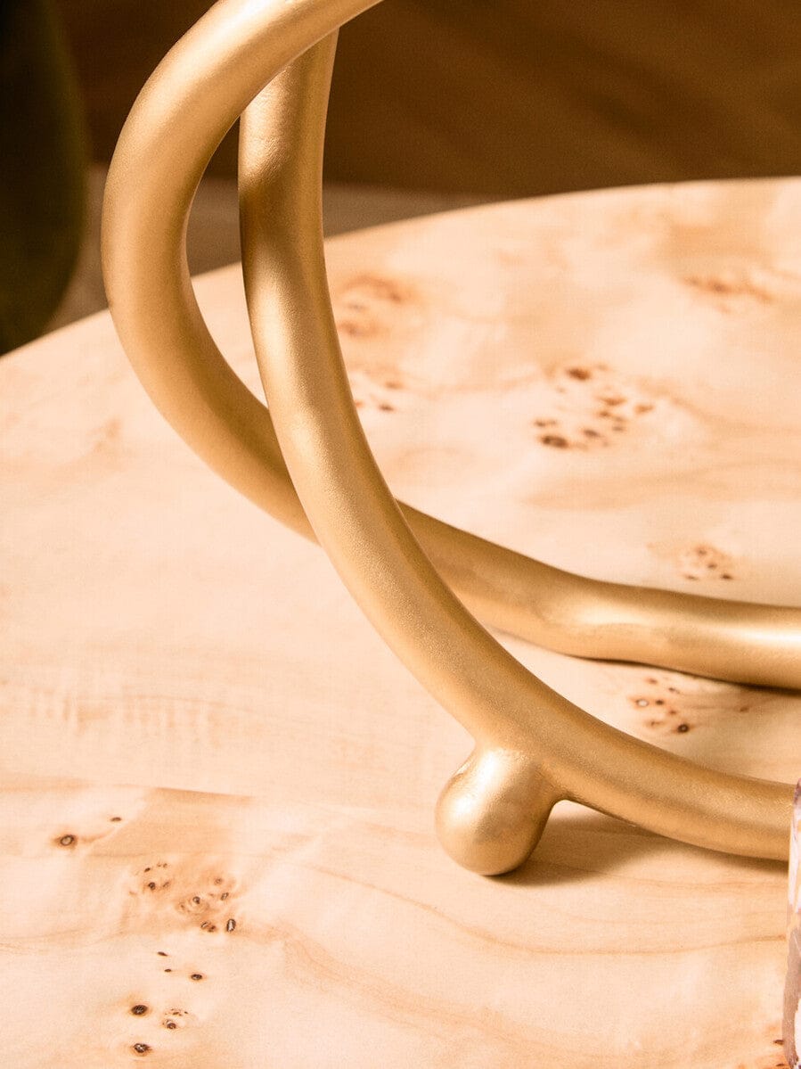 Hamilton Interiors Accessories Prato Matte Gold Finish Twist Sculpture House of Isabella UK
