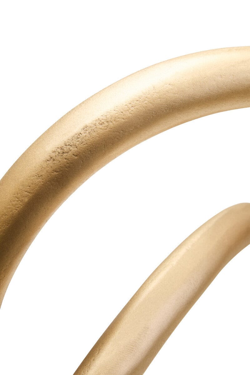 Hamilton Interiors Accessories Prato Matte Gold Finish Twist Sculpture House of Isabella UK