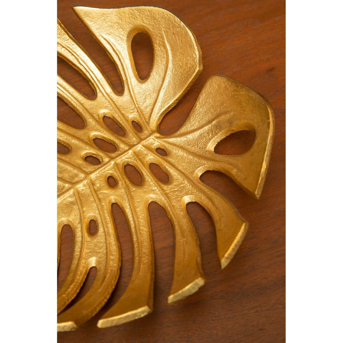 Hamilton Interiors Accessories Prato Monstera Large Gold Finish Leaf Dish House of Isabella UK