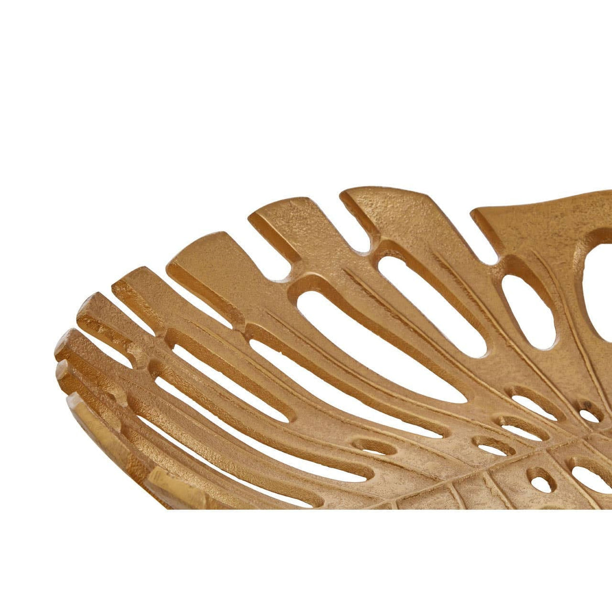 Hamilton Interiors Accessories Prato Monstera Large Gold Finish Leaf Dish House of Isabella UK