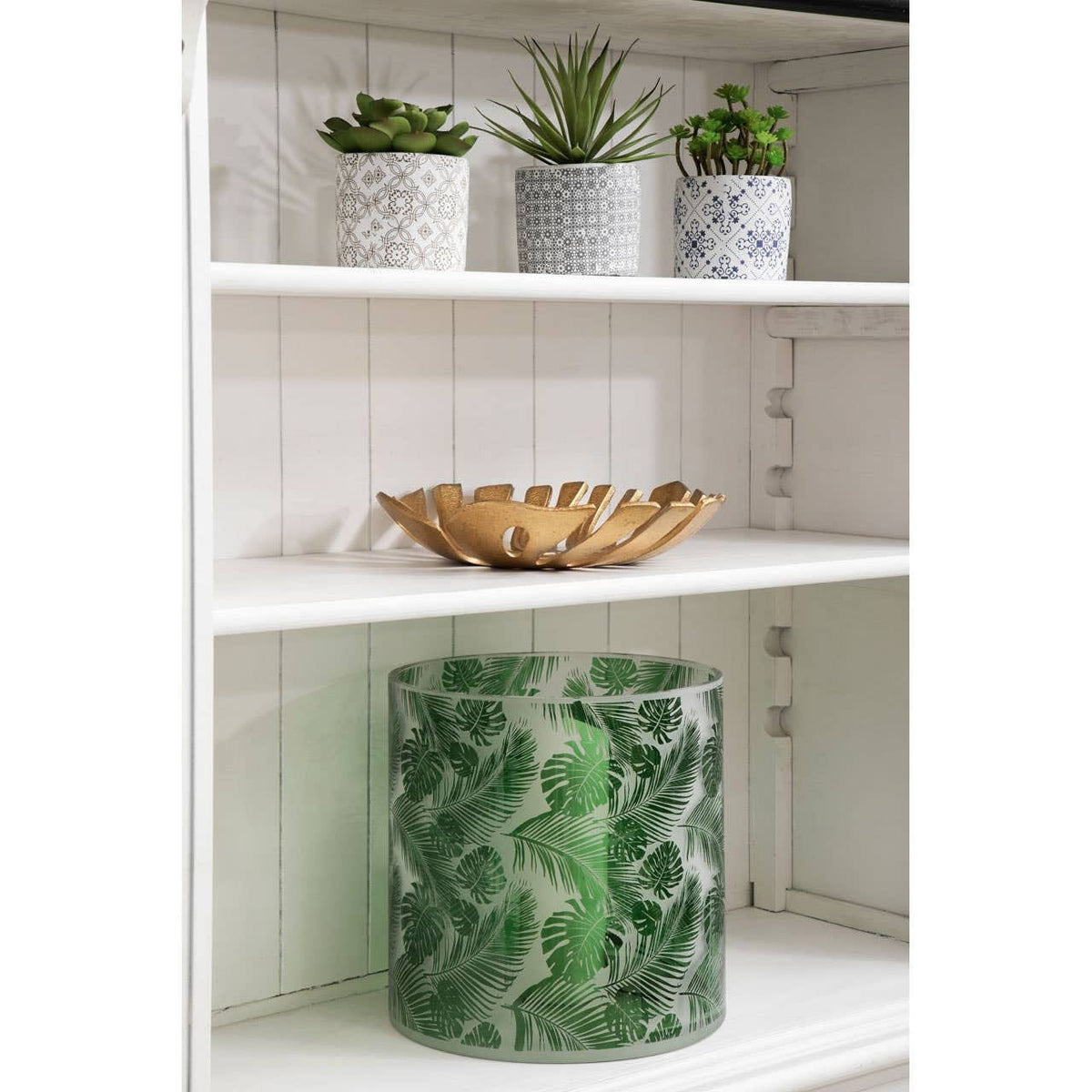 Hamilton Interiors Accessories Prato Monstera Large Gold Finish Leaf Dish House of Isabella UK