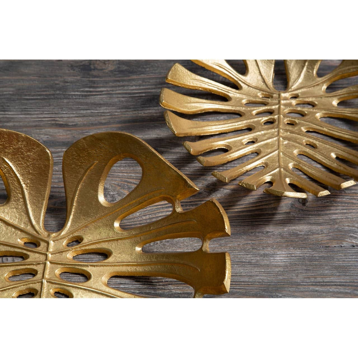 Hamilton Interiors Accessories Prato Monstera Small Gold Finish Leaf Dish House of Isabella UK