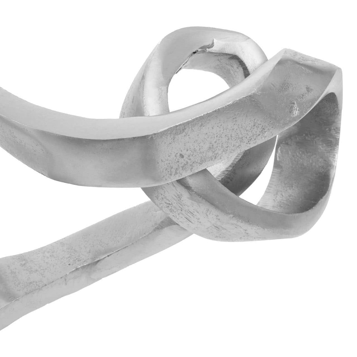 Hamilton Interiors Accessories Prato Silver Finish Abstract Knot Sculpture House of Isabella UK