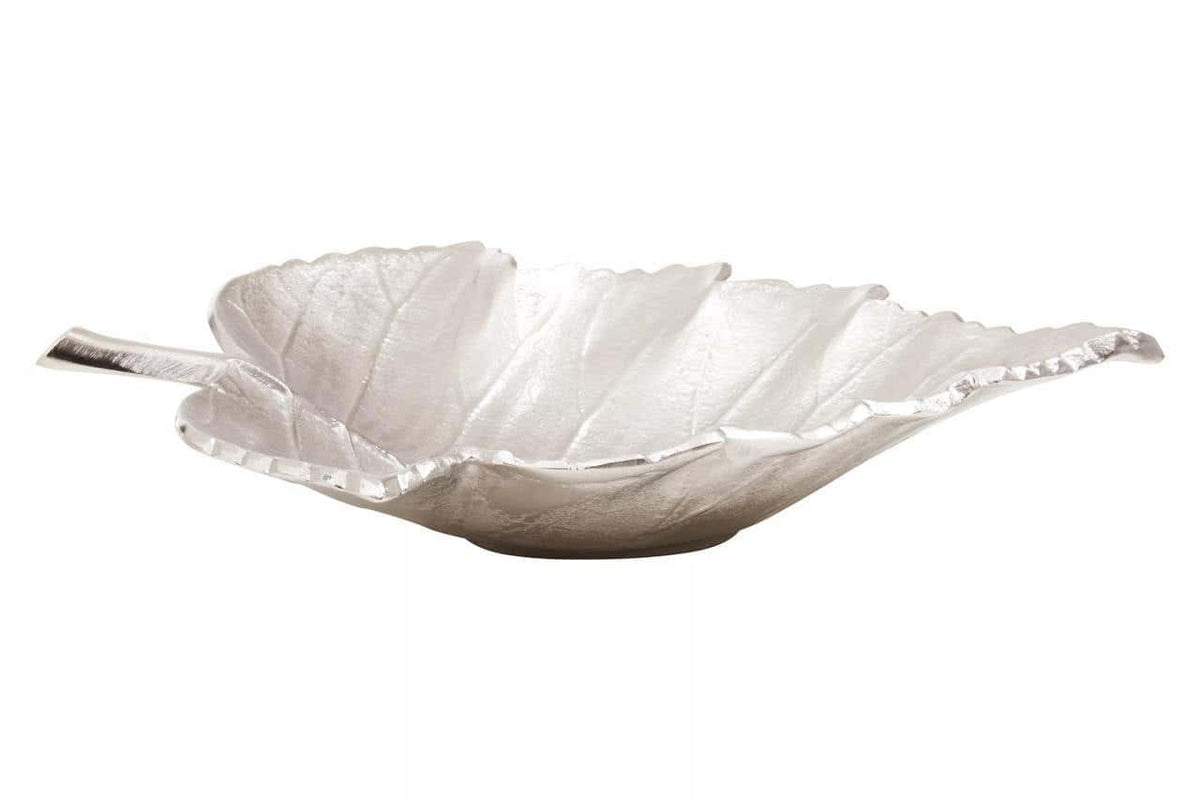 Hamilton Interiors Accessories Prato Silver Finish Leaf Dish House of Isabella UK