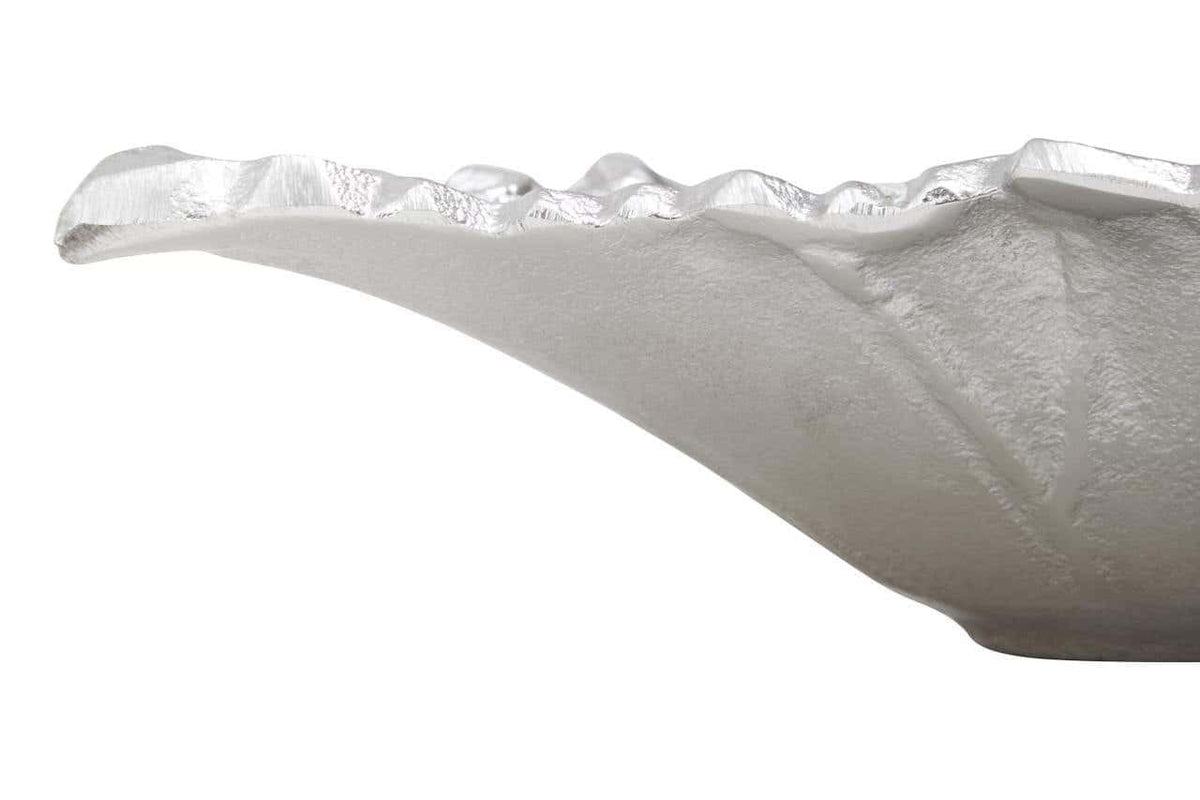 Hamilton Interiors Accessories Prato Silver Finish Leaf Dish House of Isabella UK