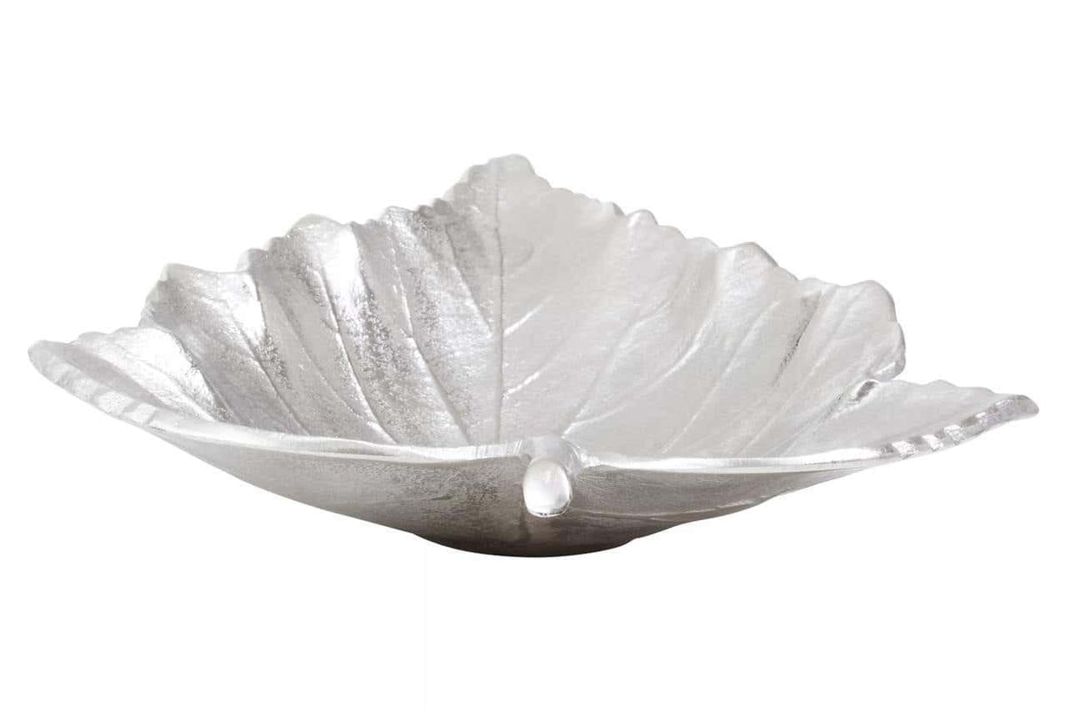 Hamilton Interiors Accessories Prato Silver Finish Leaf Dish House of Isabella UK