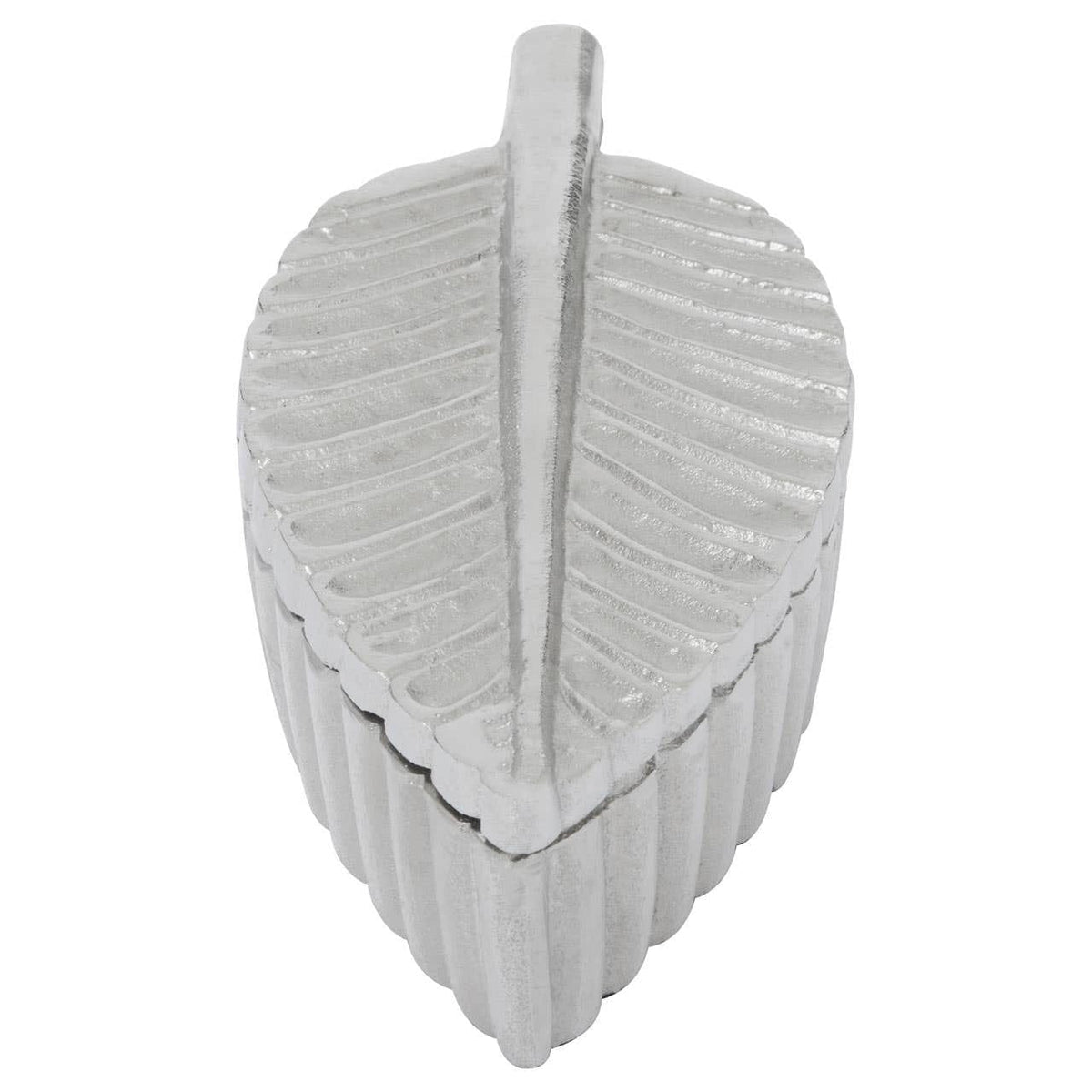 Hamilton Interiors Accessories Prato Silver Finish Plume Box House of Isabella UK