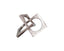 Hamilton Interiors Accessories Prato Silver Finish Square Knot Sculpture House of Isabella UK